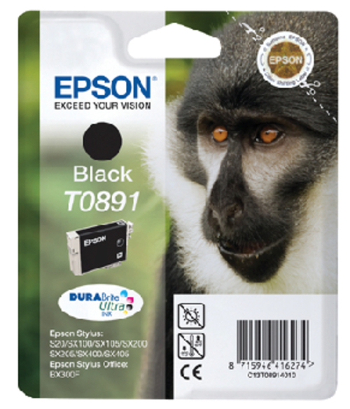 Inktcartridge Epson T0891 Zwart