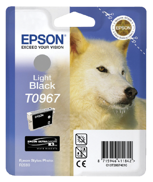 Inktcartridge Epson T0967 Lichtzwart