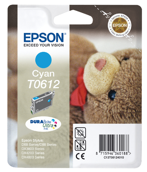 Inktcartridge Epson T0612 Blauw
