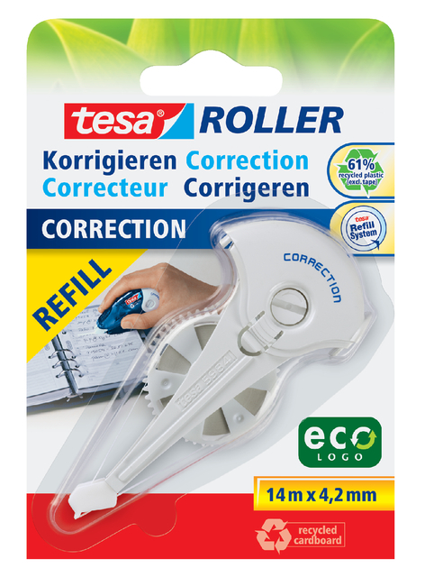 Navulling Corretieroller Tesa® Ecologo® 4,2MMX14M Op Blister