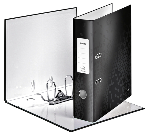 Ordner Leitz Wow 180° Gelamineerd 80MM A4 Zwart