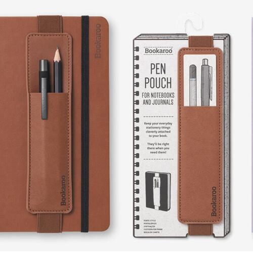 Bookaroo Pen Pouch - Brown