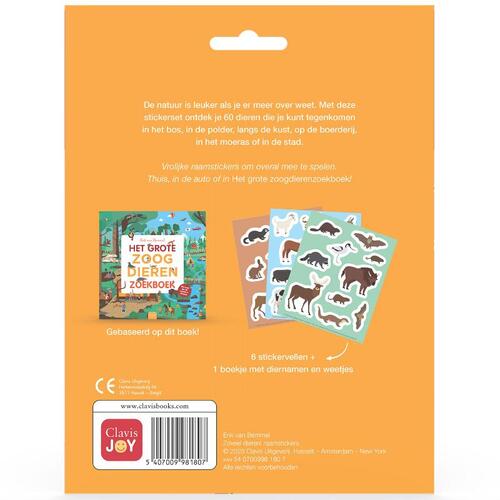 Zoveel dieren! raamstickers