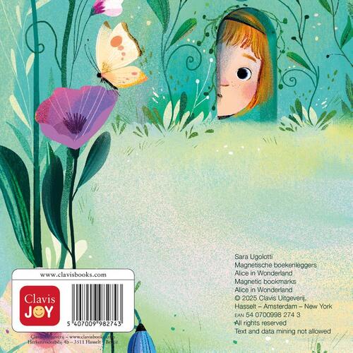 Magnetische boekenleggers Alice in Wonderland