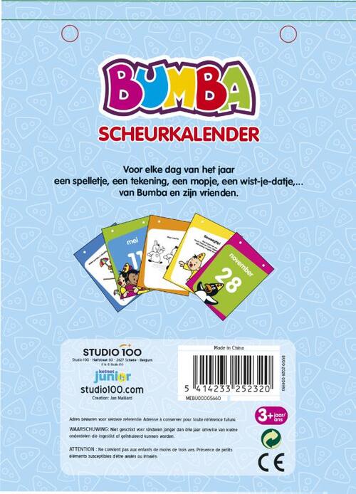 Bumba scheurkalender 2025