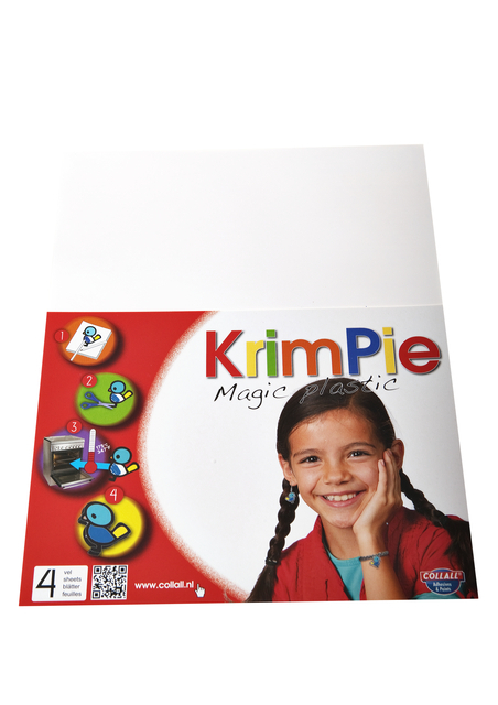 Krimpievel Collall Magic Plastic Wit Set À 4 Vel