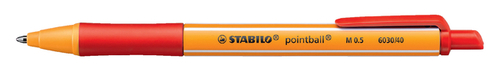 Balpen Stabilo Pointball 6030/40 Medium Rood