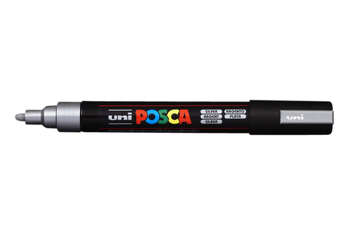 Paintmarker Uni Posca PC5M Medium Zilver