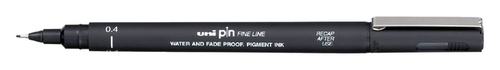 Fineliner Uni-Ball Pin 0,4MM Zwart