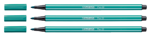 Viltstift Stabilo Pen 68/51 Medium Turquoiseblauw
