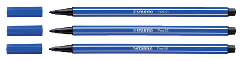 Viltstift Stabilo Pen 68/32 Medium Donkerblauw