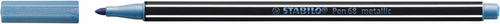 Viltstift Stabilo Pen 68/841 Medium Metallic Blauw