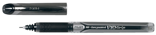 Rollerpen Pilot Hi-Tecpoint Grip V10 Breed Zwart