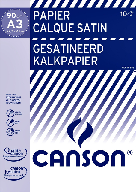 Versterken Vernauwd Lenen Kalkpapier Canson A3 90GR | Kantoorartikel | 740031 | Bruna
