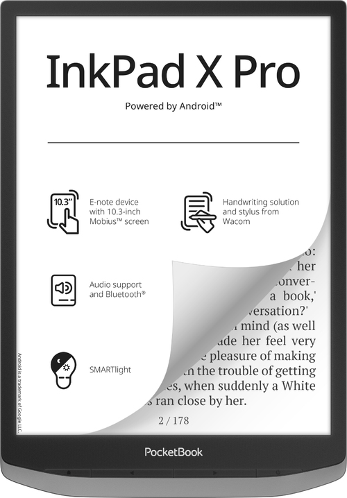 PocketBook eReader - InkPad X Pro - Mist Grey