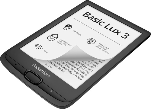 PocketBook eReader – Basic Lux 3 (Zwart)