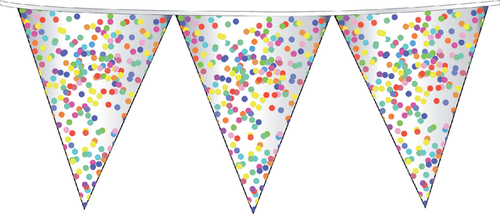 Zuiver kleurstof Ongrijpbaar Confetti Slinger 10 Meter | Kantoorartikel | 780325 | Bruna