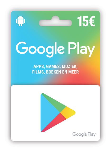 Cadeaukaart + Hangtag Google 15