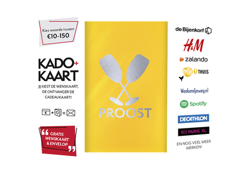 Cadeaukaart Leeg Env Kado+Kaart Proost