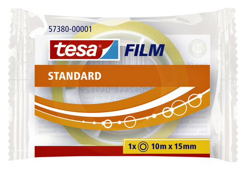 Plakband Tesafilm® Standaard 10MX15MM Transparant