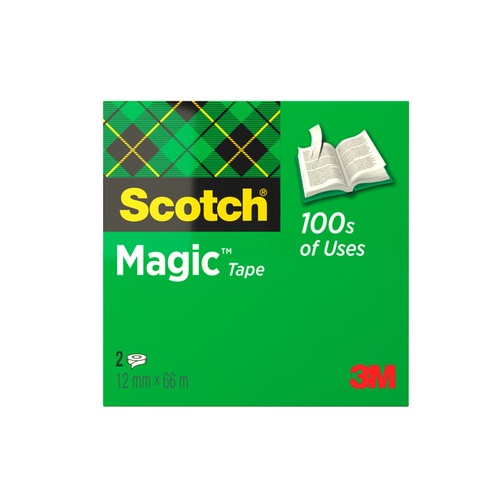 Plakband Scotch Magic 810 12MMX66M Onzichtbaar Mat