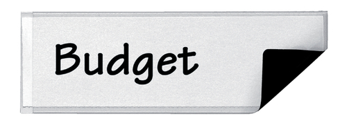 Etikethouder Djois 25X75MM Magnetisch Transparant 6 Stuks