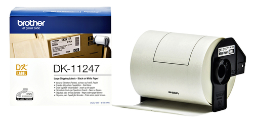 Etiket Brother DK-11247 Verzendlabel Groot 103X164MM 1 Rol Á 180 Stuks Wit