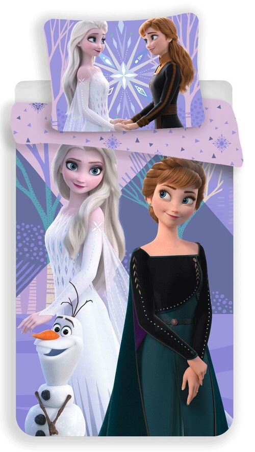 Disney Frozen 2 Anna, Elsa Olaf Eenpersoons Dekbedovertrek X 200CM) | | 8592753026724 | Bruna