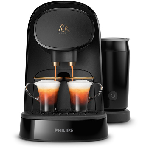 LM8014/60 Philips L'Or Barista Koffiemachine voor 2 cups, diep zwart
