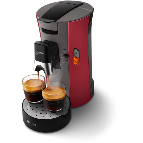 CSA240/90 Philips Senseo Select Koffiepadmachine, diep rood