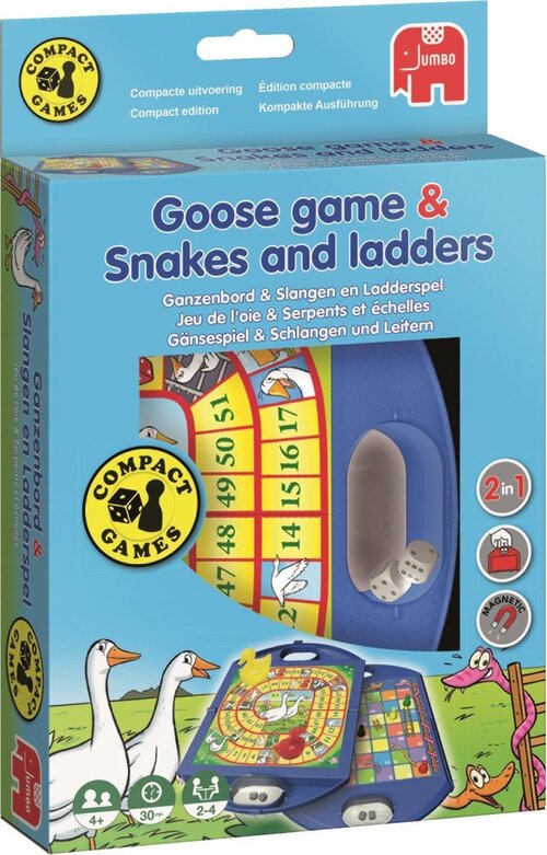 Ganzenbord & Slangen En Ladders Compact