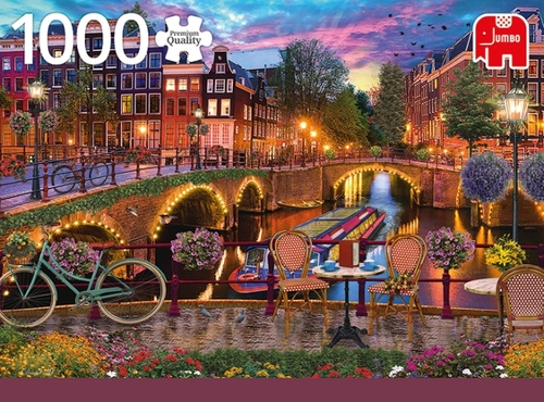 Van streek Bliksem verdrievoudigen Premium Collection Puzzel - Amsterdam Canals (1000 Stukjes) | Puzzel |  8710126188606 | Bruna