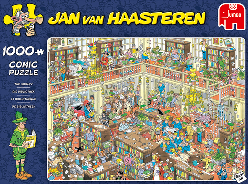 eerlijk warm tactiek Jan Van Haasteren - De Bibliotheek (1000 Stukjes) | Puzzel | 8710126190920  | Bruna