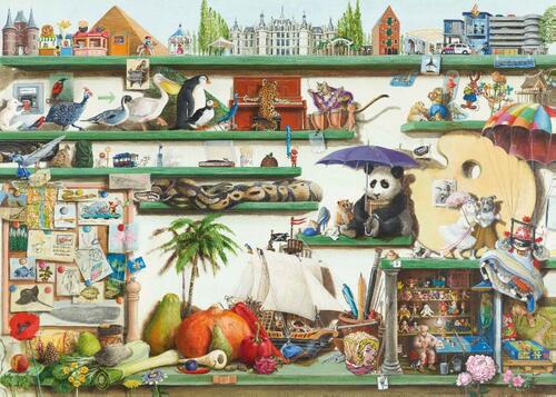 Puzzel - 200 stukjes -  Prentenboek Alfabet - letter P - Charlotte Dematons