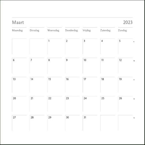 beven Voorzitter avond Blanco maandkalender 2023 | Overig | 8716951346518 | Bruna