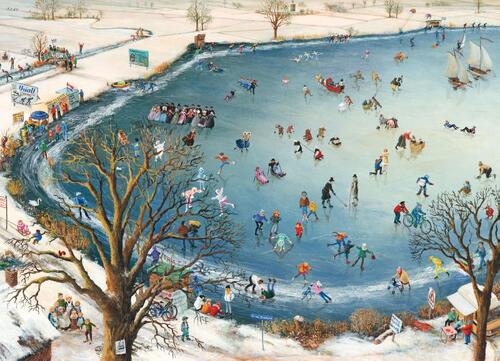 Puzzel 1.000 st IJsbaan Charlotte Dematons