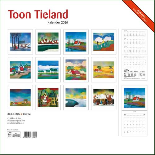 Toon Tieland maandkalender 2026