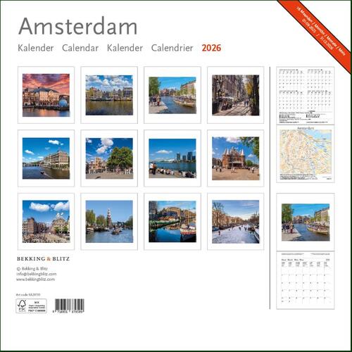 Amsterdam maandkalender 2026