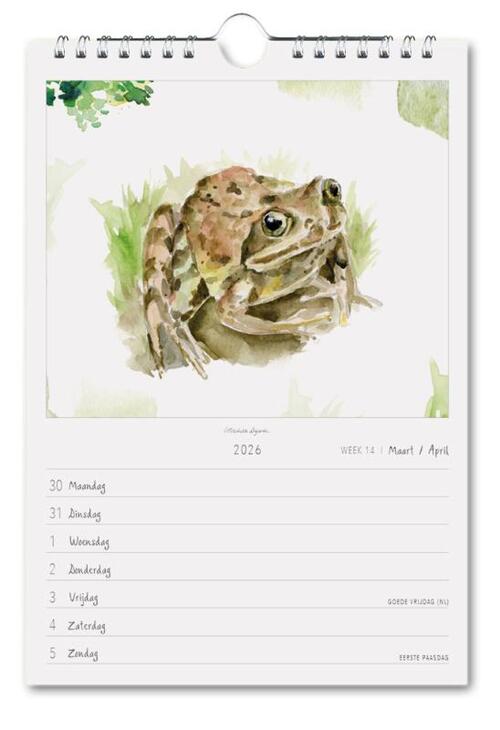 Michelle Dujardin, Connect with nature, weekkalender 2026