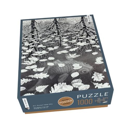 Puzzel 1.000 st Three Worlds M.C. Escher