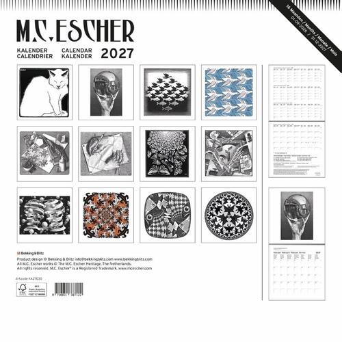 M.C. Escher maandkalender 2027