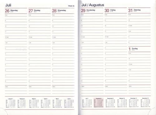 Combi agenda A5 week 2026-2027