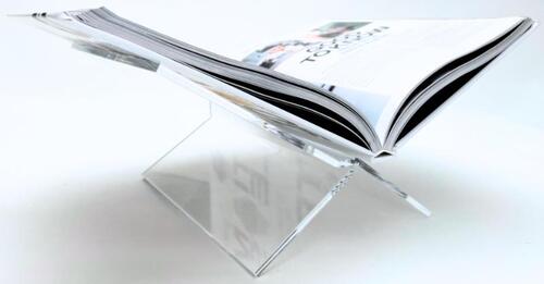 Boekenstandaard perspex middel design