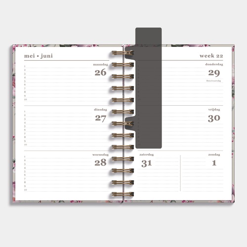 Agenda Spiraal Medium D2 25/26 Kersenbloesem