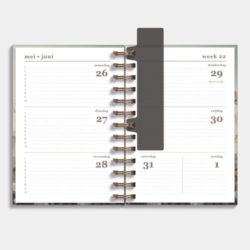 Agenda Spiraal Medium D3 25/26 Veldbloemen
