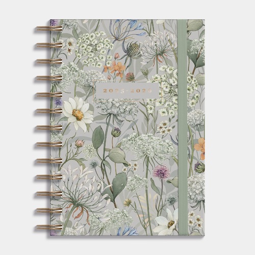 Agenda Spiraal Medium D4 25/26 Weidebloemen