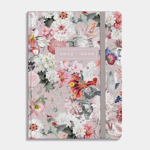 Agenda Soft Pocket A6 D5 25/26 Bloemen