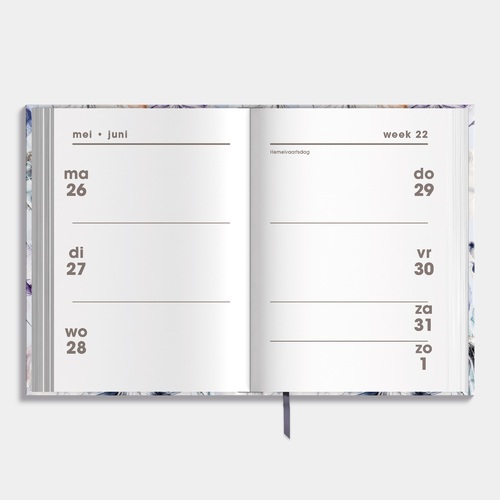 Agenda Mini D2 25/26 Waterverf Bloemen