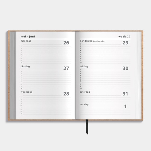 Agenda Basic Extra Wash Kraft 25/26