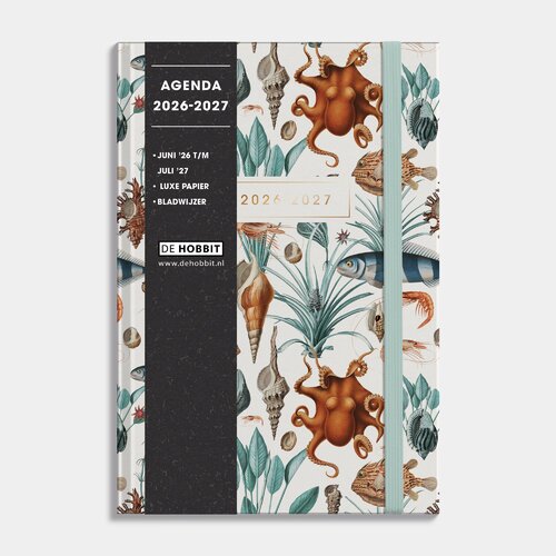 Luxe Schoolagenda 2026-2027 ±A5 Oceaan